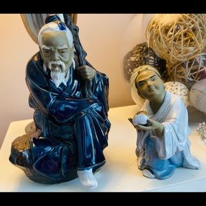 Vintage Shiwan Mudd Pottery Chinese men